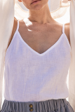 Fashion Casual Solid Basic Tops
