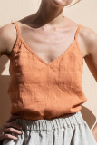 Fashion Casual Solid Basic Tops