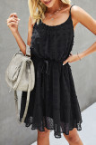 Fashion Sweet Solid Split Joint Spaghetti Strap Princess Dresses