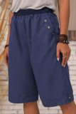 Fashion Casual Solid Patchwork Straight High Waist Bottoms