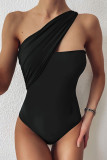 Fashion Simplicity Solid Hollowed Out Swimwears