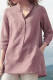 Fashion Casual Solid Patchwork Mandarin Collar Tops