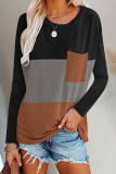 Fashion Casual Solid Split Joint O Neck T-Shirts