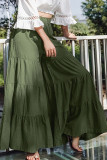 Fashion Casual Solid Split Joint Loose Mid Waist Wide Leg Bottoms