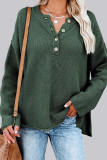 Fashion Casual Solid Split Joint O Neck Tops