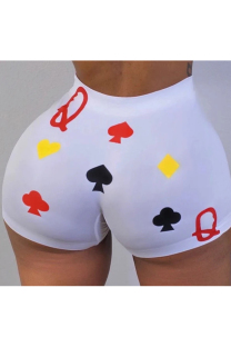 White Sexy Sports Print Sports