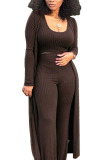 Black Active Casual Europe and America O Neck Solid Plus Size