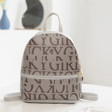 Blue Fashion Casual Letter Print Backpack