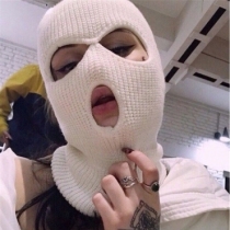 White Fashion Solid Face Protection