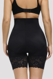 Black Fashion Sexy Solid Hip Lifting And Belly Shaping Safety Pants