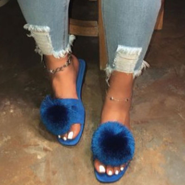 Blue Casual Round Out Door Shoes