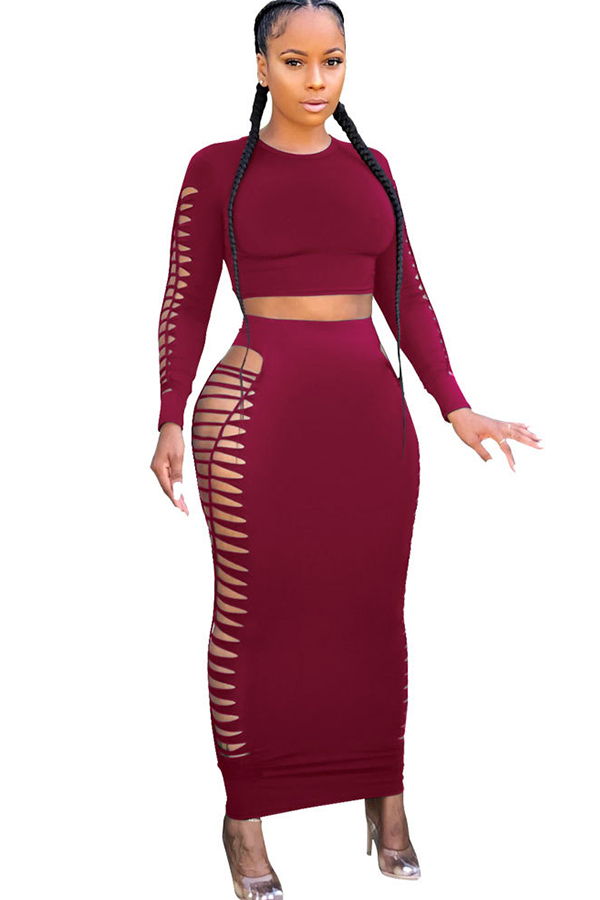 black silk two piece