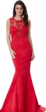 Red Sexy & Club O-Neck Sleeveless Trumpet / Mermaid Long Maxi Dresses