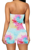 Black Fashion Sexy Print Solid Sleeveless Wrapped Rompers