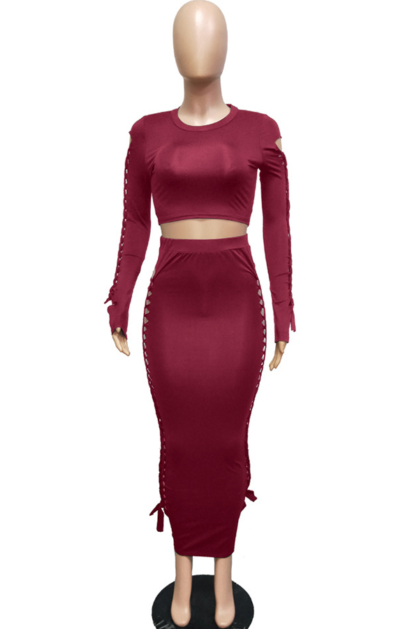 black silk two piece