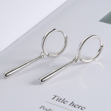Silver Fashion Simplicity Solid Earrings