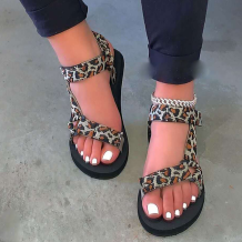 Leopard Print Casual Street Split Joint Opend Out Door Shoes