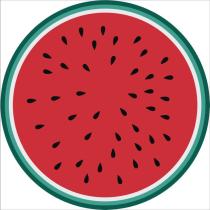 Watermelon Red Casual Party Print Tassel Split Joint Beach Mat