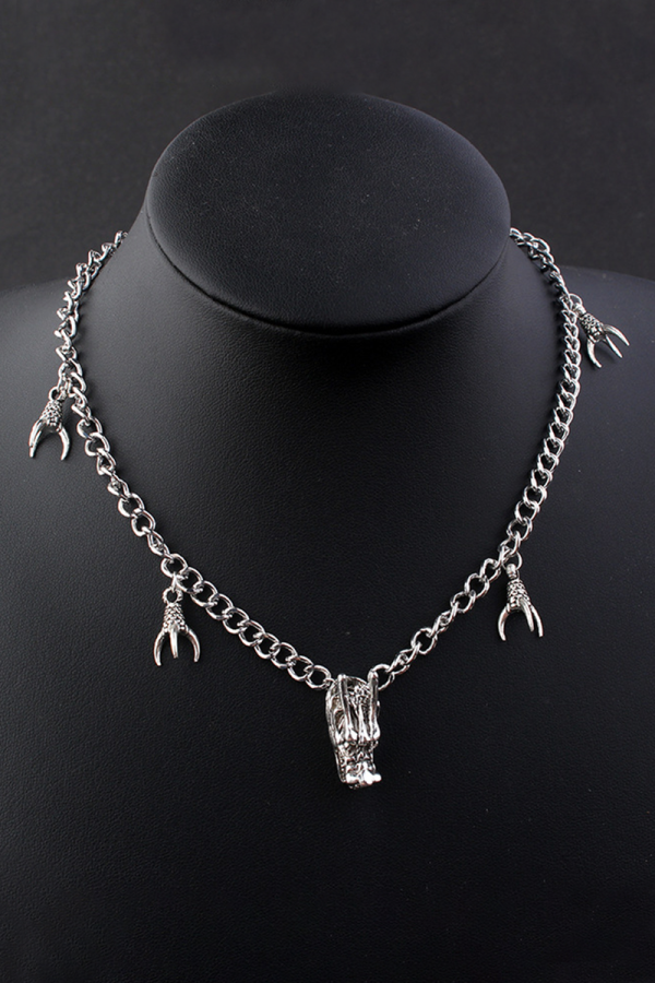 Silver Street Solid Patchwork Metal Accessories Decoration Necklaces