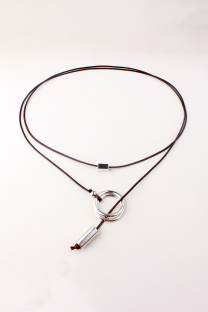 Brown Street Patchwork Metal Accessories Decoration Necklaces