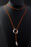 Grey Punk Patchwork Metal Accessories Decoration Necklaces