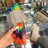 Green Fashion Casual Split Joint Tie-dye Comfortable Shoes
