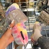 Pink Fashion Casual Split Joint Tie-dye Comfortable Shoes