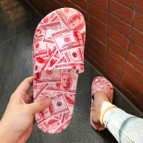 Yellow Casual Street Split Joint Printing Opend Out Door Shoes