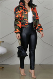 Camouflage Fashion Casual Camouflage Print Cardigan Outerwear