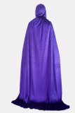 Purple Halloween Street Patchwork Frenulum Solid Costumes