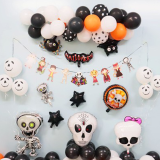 Multicolor Halloween Party Skull Character Costumes