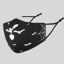 Black Fashion Casual Skull Head Print Split Joint Mask
