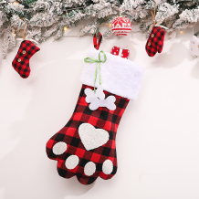 Red Vintage Cute Plaid Snowflakes Split Joint Sock