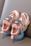 Pink Sportswear Split Joint Frenulum Fish Mouth Sport Kids Shoes
