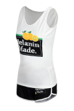 Black Yellow Casual Print Split Joint Sleeveless Two Pieces