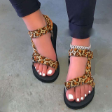 Leopard Print Casual Street Split Joint Opend Out Door Shoes