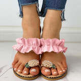 Pink Fashion Casual Patchwork Round Comfortable Out Door Shoes