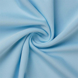 Sky Blue Fashion Casual Print Patchwork O Neck Short Sleeve Dress