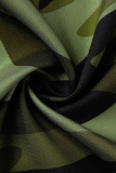 Camouflage Fashion Casual Print Basic Regular High Waist Conventional Full Print Bottoms