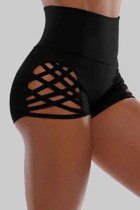 Black Sexy Print Hollowed Out Patchwork Valentines Day Lingerie