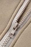 Lake Blue Fashion Casual Solid Cardigan Vests Pants O Neck Long Sleeve Three-piece Set