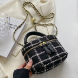 Pink Casual Patchwork Zipper Bags