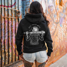 Black KILL THEM WITH KINDNESS PRINTED WOMEN'S HOODIE