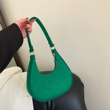 Green Daily Simplicity Solid Fold Felt Bags