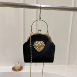 Burgundy Vintage Celebrities Solid Metal Accessories Decoration Chains Bags
