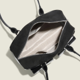 Black Casual Vintage Solid Pocket Zipper Bags