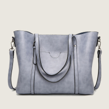 Light Blue Vintage Simplicity Solid Pocket Zipper Bags