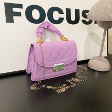 Purple Simplicity Solid Metal Accessories Decoration Chains Bags