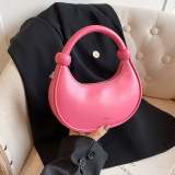 Purple Daily Simplicity Solid Zipper Bags