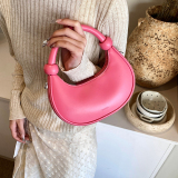 Purple Daily Simplicity Solid Zipper Bags